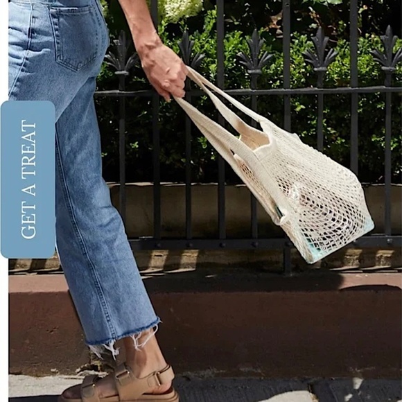 Cream Bohemian Open-Weave Tote Bag - Picture 2 of 12